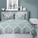 Pościel satynowa 160x200 miętowa geometryczna 5221 A Home Satin 41 Pościel satynowa 160x200 miętowa geometryczna 5221 A Home Satin 41