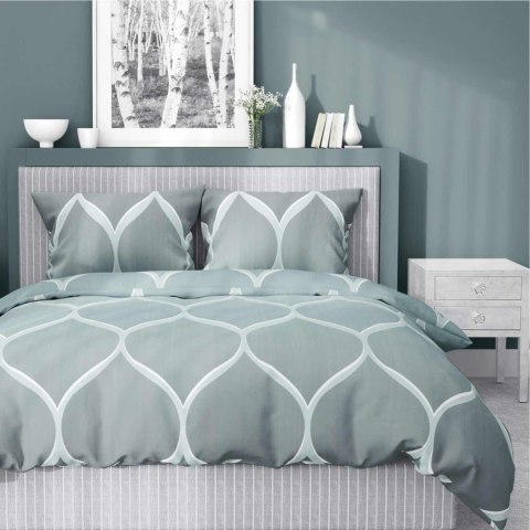 Pościel satynowa 160x200 miętowa geometryczna 5221 A Home Satin 41 Pościel satynowa 160x200 miętowa geometryczna 5221 A Home Satin 41