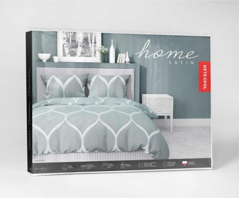 Pościel satynowa 160x200 miętowa geometryczna 5221 A Home Satin 41 Pościel satynowa 160x200 miętowa geometryczna 5221 A Home Satin 41