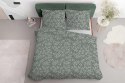 Pościel satynowa 160x200 szałwiowa liście drobne 5217 A Home Satin 41 Pościel satynowa 160x200 szałwiowa liście drobne 5217 A Home Satin 41