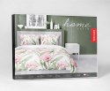 Pościel satynowa 220x200 Różowe kwiaty na białym tle 5328 A Home Satin 41