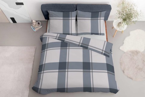 Pościel satynowa 220x200 kratka duża szara beżowa 5218 A Home Satin 41 Pościel satynowa 220x200 kratka duża szara beżowa 5218 A Home Satin 41