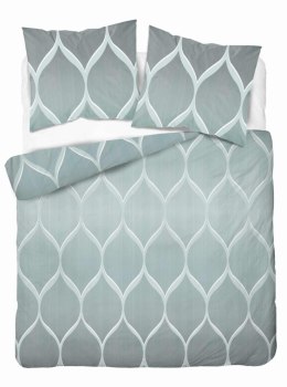 Pościel satynowa 220x200 miętowa geometryczna 5221 A Home Satin 41