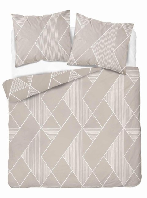 Pościel z mikrofibry 220x200 Geometryczny styl ciepły beż 5029 A 65 Light Pościel z mikrofibry 220x200 Geometryczny styl ciepły beż 5029 A 65 Light