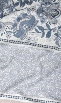 Pościel bawełniana 140x200 ornamenty niebieska beżowa zapinana na suwak 3432 G KARO Bawełna Max Pościel bawełniana 140x200 ornamenty niebieska beżowa zapinana na suwak 3432 G KARO Bawełna Max