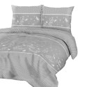 Pościel bawełniana 180x200 71479/1 szara biała groszki kwiaty motyle Cottonlove Pościel bawełniana 180x200 71479/1 szara biała groszki kwiaty motyle Cottonlove