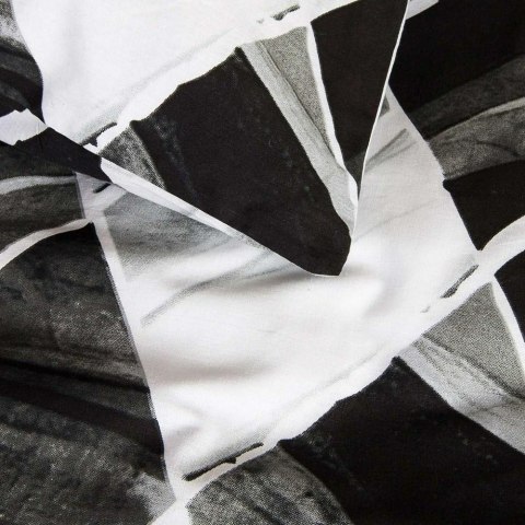 Pościel bawełniana 220x200 71480/1 grafitowa czarna biała geometria Cottonlove Pościel bawełniana 220x200 71480/1 grafitowa czarna biała geometria Cottonlove