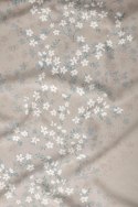 Pościel satynowa 160x200 beżowa kwiatuszki zapinana na suwak 5062 A KARO Satin Pościel satynowa 160x200 beżowa kwiatuszki zapinana na suwak 5062 A KARO Satin