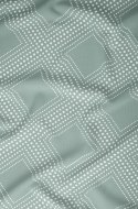 Pościel satynowa 160x200 miętowa geometria zapinana na suwak 5073 C - Karo Satin 160 Pościel satynowa 160x200 miętowa geometria zapinana na suwak 5073 C - Karo Satin 160
