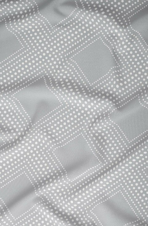 Pościel satynowa 160x200 szara geometria zapinana na suwak 5073 B - Karo Satin 160 Pościel satynowa 160x200 szara geometria zapinana na suwak 5073 B - Karo Satin 160