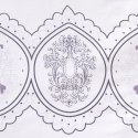 Pościel satynowa 220x200 1542/1 biała niebieska paski ornamenty Satynlove Pościel satynowa 220x200 1542/1 biała niebieska paski ornamenty Satynlove