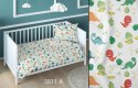 Poszewka bawełniana 50x60 dinozaury biała kolorowa dziecięca zapinana na suwak 3811 A KARO Kraina Snów Poszewka bawełniana 50x60 dinozaury biała kolorowa dziecięca zapinana na suwak 3811 A KARO Kraina Snów
