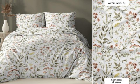 Poszewka bawełniana 50x60 łąka oliwkowa zapinana na suwak 5195 C KARO Bawełna Max Poszewka bawełniana 50x60 łąka oliwkowa zapinana na suwak 5195 C KARO Bawełna Max