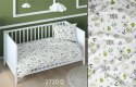 Poszewka bawełniana 50x60 morska biała zielona dziecięca zapinana na suwak 2720 D KARO Kraina Snów