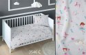Poszewka bawełniana 70x80 baletnica szara kolorowa dziecięca zapinana na suwak 3546 C KARO Kraina Snów