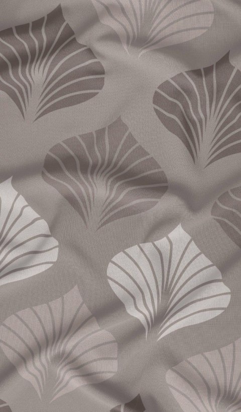 Poszewka bawełniana 70x80 beżowa liście zapinana na suwak 4831 A KARO Bawełna Max Poszewka bawełniana 70x80 beżowa liście zapinana na suwak 4831 A KARO Bawełna Max