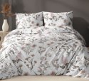 Poszewka bawełniana 70x80 biała beżowa kwiaty zapinana na suwak 4742 D KARO Bawełna Max Poszewka bawełniana 70x80 biała beżowa kwiaty zapinana na suwak 4742 D KARO Bawełna Max