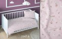 Poszewka bawełniana 70x80 króliki różowa dziecięca zapinana na suwak 3547 A KARO Kraina Snów