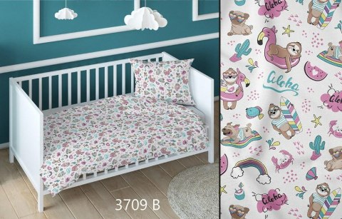 Poszewka bawełniana 70x80 pieski aloha różowa dziecięca zapinana na suwak 3709 B KARO Kraina Snów Poszewka bawełniana 70x80 pieski aloha różowa dziecięca zapinana na suwak 3709 B KARO Kraina Snów