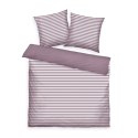 Pościel bawełniana 200x220 Tom Tailor wrzosowa fioletowa pasy Renforce poszewki 80x80 Pościel bawełniana 200x220 Tom Tailor wrzosowa fioletowa pasy Renforce poszewki 80x80