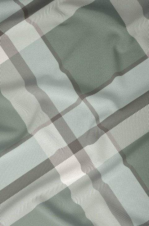 Pościel satynowa 140x200 zielona kratka zapinana na suwak 5069 B - Karo Satin 160 Pościel satynowa 140x200 zielona kratka zapinana na suwak 5069 B - Karo Satin 160