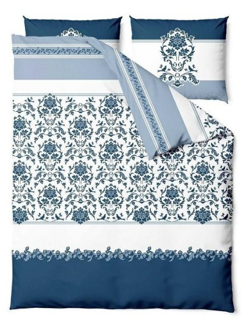 Pościel satynowa 160x200 Celestial Dream Glamour biała granatowa ornamenty orientalna Satin Home 1 Pościel satynowa 160x200 Celestial Dream Glamour biała granatowa ornamenty orientalna Satin Home 1
