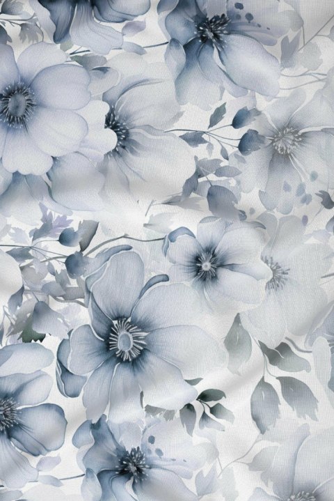 Poszewka satynowa 40x40 biała niebieska kwiaty zapinana na suwak 5071 B - Karo Satin 160 Poszewka satynowa 40x40 biała niebieska kwiaty zapinana na suwak 5071 B - Karo Satin 160