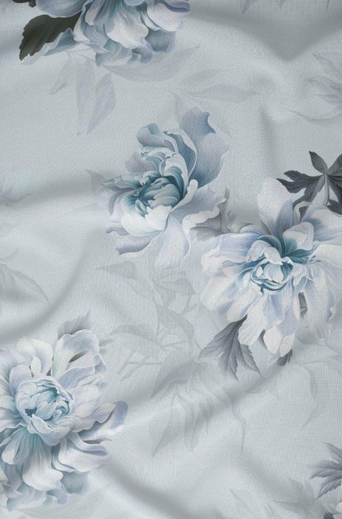 Poszewka satynowa 50x60 niebieska kwiaty zapinana na suwak 5067 B - Karo Satin 160 Poszewka satynowa 50x60 niebieska kwiaty zapinana na suwak 5067 B - Karo Satin 160