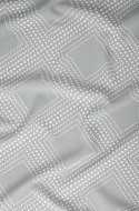 Poszewka satynowa 50x60 szara geometria zapinana na suwak 5073 B - Karo Satin 160 Poszewka satynowa 50x60 szara geometria zapinana na suwak 5073 B - Karo Satin 160