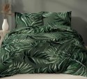 Poszewka satynowa 50x60 zielona liście zapinana na suwak 4882 A - Karo Satin 160 Poszewka satynowa 50x60 zielona liście zapinana na suwak 4882 A - Karo Satin 160