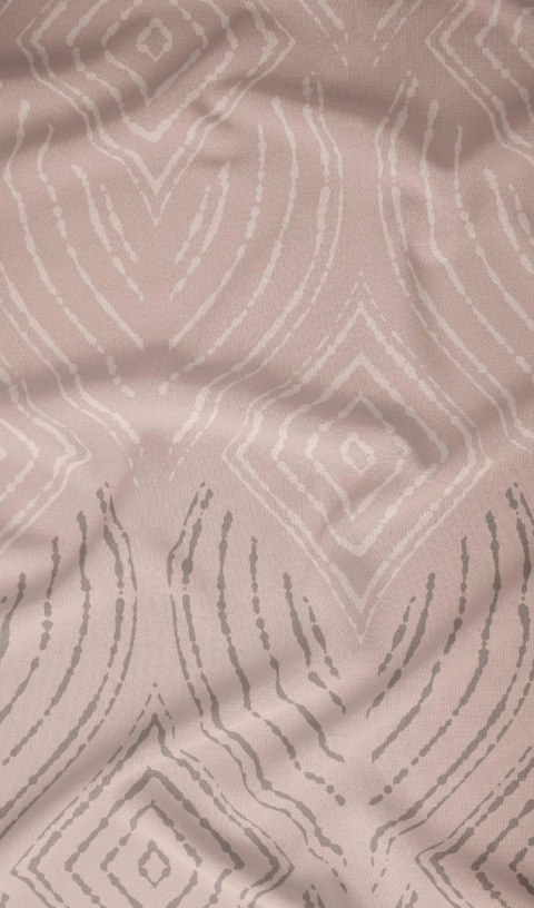 Poszewka satynowa 70x80 beżowa geometria zapinana na suwak 4878 D - Karo Satin 160 Poszewka satynowa 70x80 beżowa geometria zapinana na suwak 4878 D - Karo Satin 160