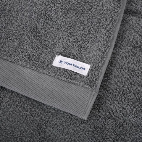 Ręcznik kąpielowy 80x200 Tom Tailor grafitowy frotte 500 g/m2 Ręcznik kąpielowy 80x200 Tom Tailor grafitowy frotte 500 g/m2