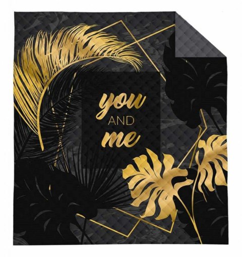 Narzuta dekoracyjna 200x220 czarna szara złota you and me K 103 Holland 14 Narzuta dekoracyjna 200x220 czarna szara złota you and me K 103 Holland 14