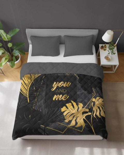 Narzuta dekoracyjna 200x220 czarna szara złota you and me K 103 Holland 14 Narzuta dekoracyjna 200x220 czarna szara złota you and me K 103 Holland 14