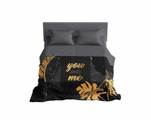 Narzuta dekoracyjna 200x220 czarna szara złota you and me K 103 Holland 14 Narzuta dekoracyjna 200x220 czarna szara złota you and me K 103 Holland 14