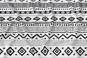 Obrus na stół 140x280 biały czarny geometryczny 4276 A Panama 17 Obrus na stół 140x280 biały czarny geometryczny 4276 A Panama 17