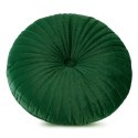 Poduszka dekoracyjna 40 cm Velvet 68 zielona ciemna welurowa okrągła Eurofirany