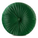 Poduszka dekoracyjna 40 cm Velvet 68 zielona ciemna welurowa okrągła Eurofirany