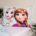 Pościel bawełniana 140x200 Frozen Kraina Lodu błękitna poszewka 70x90 Jf24