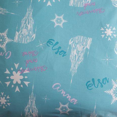 Pościel bawełniana 140x200 Frozen Kraina Lodu błękitna poszewka 70x90 Jf24 Pościel bawełniana 140x200 Frozen Kraina Lodu błękitna poszewka 70x90 Jf24