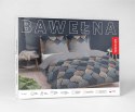 Pościel bawełniana 140x200 Łuski szara wzór geometryczny 4658 A Bawełna 37