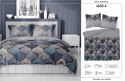 Pościel bawełniana 140x200 Łuski szara wzór geometryczny 4658 A Bawełna 37