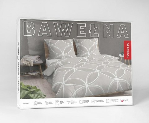 Pościel bawełniana 140x200 beżowa jasna biała geometria 5247 A Bawełna 48 Pościel bawełniana 140x200 beżowa jasna biała geometria 5247 A Bawełna 48