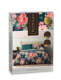 Pościel bawełniana 160x200 Flovery 006 kwiaty turkusowa różowa 23 Faro Pościel bawełniana 160x200 Flovery 006 kwiaty turkusowa różowa 23 Faro