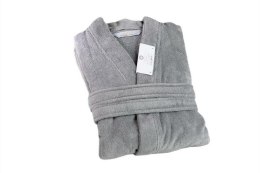 Szlafrok frotte unisex Opulence XL srebrny 450 gsm ze 100% bawełny egipskiej Nefretete