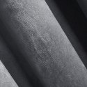 Komplet zasłon 2szt 140x250 Darla grafitowy welurowy na przelotkach Komplet zasłon 2szt 140x250 Darla grafitowy welurowy na przelotkach