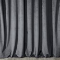Komplet zasłon 2szt 140x250 Darla grafitowy welurowy na przelotkach Komplet zasłon 2szt 140x250 Darla grafitowy welurowy na przelotkach