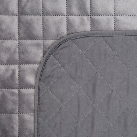 Narzuta dekoracyjna 170x210 Luiz 5 srebrna welurowa D91 Narzuta dekoracyjna 170x210 Luiz 5 srebrna welurowa D91