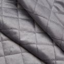 Narzuta dekoracyjna 170x210 Luiz 5 srebrna welurowa D91 Narzuta dekoracyjna 170x210 Luiz 5 srebrna welurowa D91
