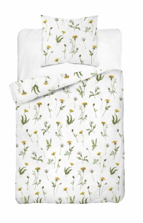 Pościel bawełniana 140x200 Biała w dmuchawce - delikatny łąkowy wzór, 100% bawełna - 5339 B - Soft Meadow Pościel bawełniana 140x200 Biała w dmuchawce - delikatny łąkowy wzór, 100% bawełna - 5339 B - Soft Meadow